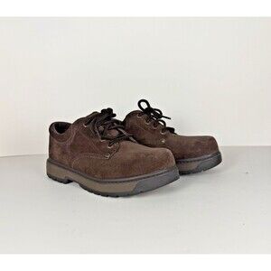 Skechers Parties Mate Shoes Women's 6.5 Brown Suede Oxford 90s Y2K Chunky Lace